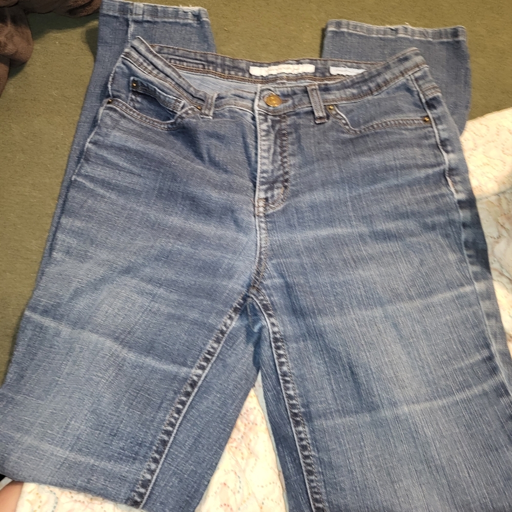 Jones New York Women's Straight Leg Jeans - Blue